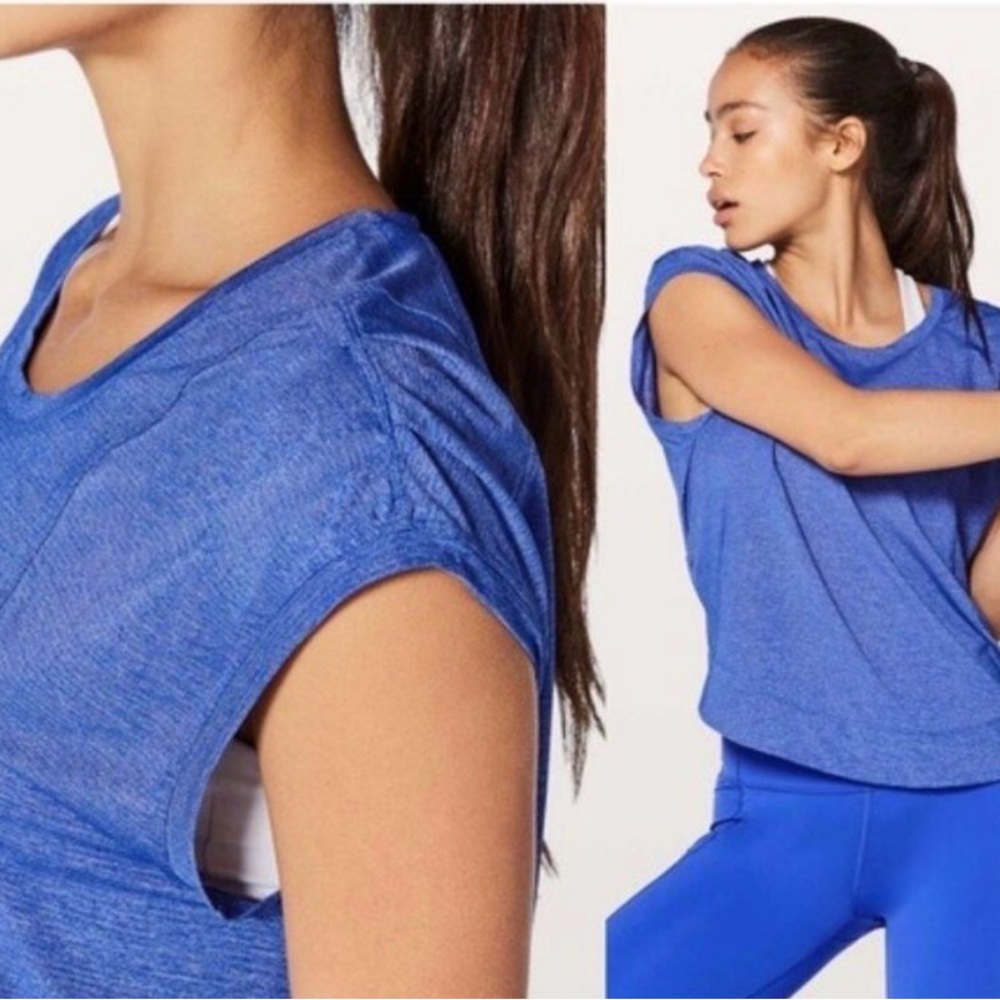 Lululemon Athletica Blue Gait Keeper Tee